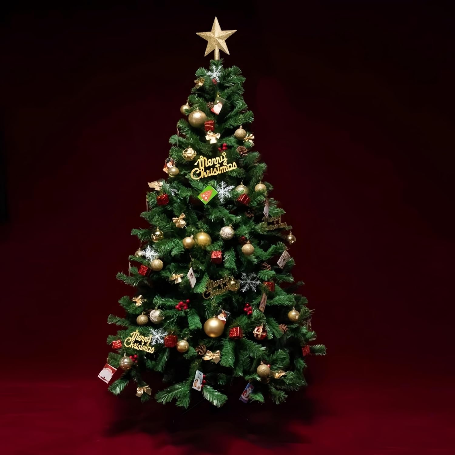 Árvore de Natal (1.8) PVC, Até 880 Cabeças Do Número de Galhos, Árvore De Natal Gigante Luxo Modelo Cor Verde 180cm na Amazon