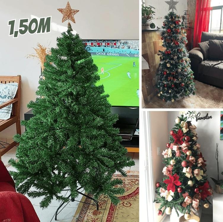 Árvore Pinheiro De Natal Gigante Luxo Dinamarquês Cor Verde 1,50m 525 Galhos A0715H na Amazon