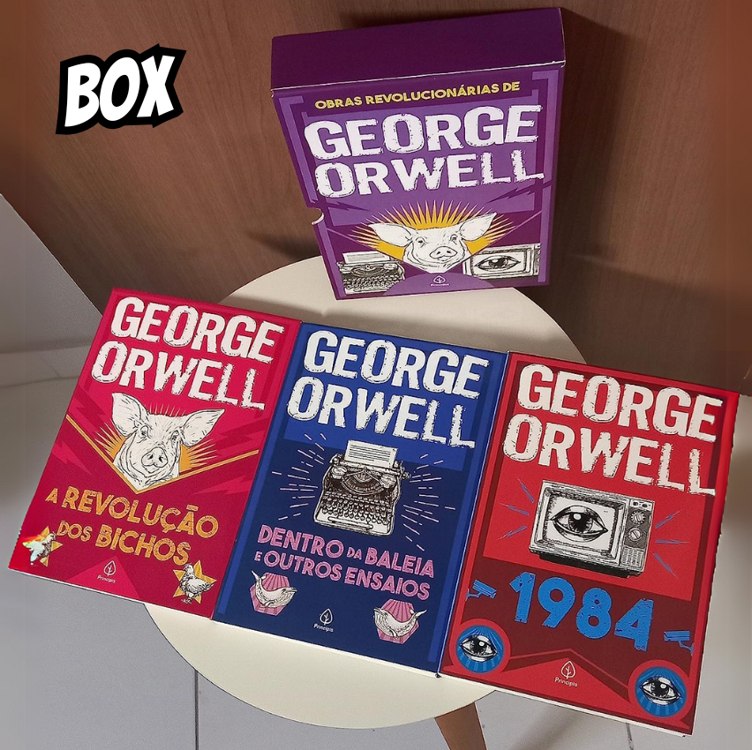 As obras revolucionárias de George Orwell – Box com 3 livros na Amazon