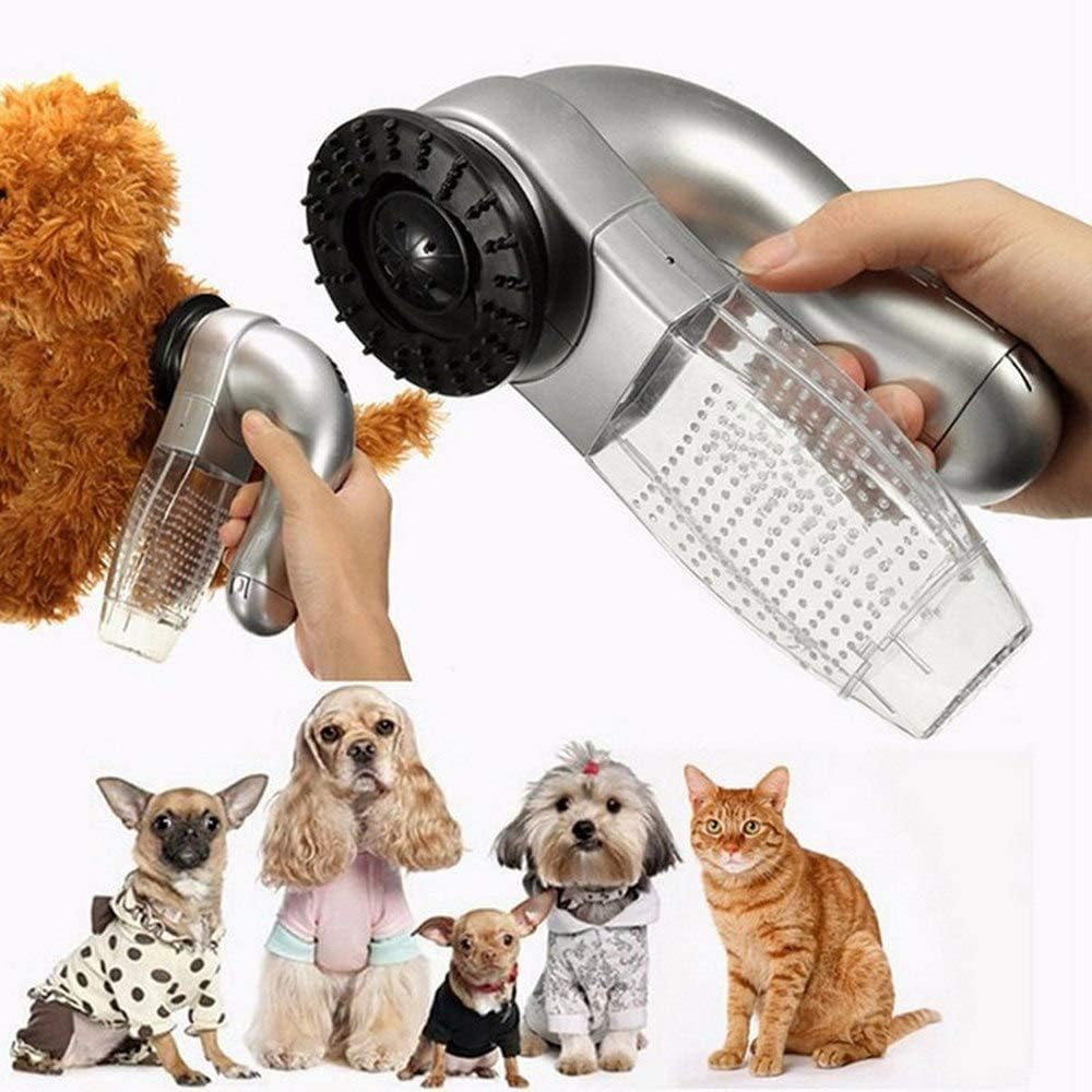 Aspirador de Pelos Portátil para Cães e Gatos, Cinza, American Pets na Amazon