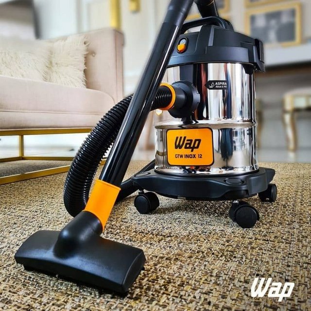 Aspirador de Pó e Água WAP GTW INOX 12 1400W 12 Litros 160 mbar Barril Aço Inox com Soprador 127V na Amazon