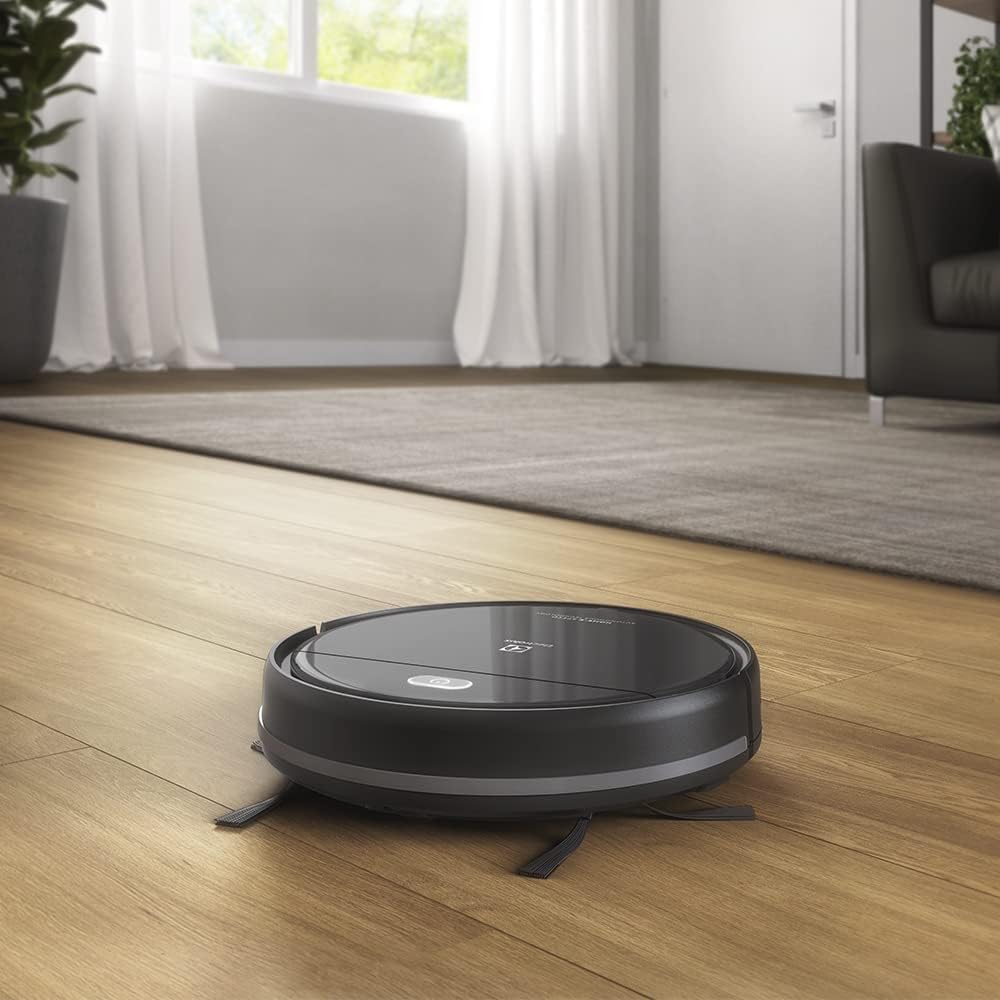 Aspirador de po robo Electrolux 2h20min bateria longa duração automatico varre aspira passa pano ERB10 bivolt preto sensor antiqueda na Amazon