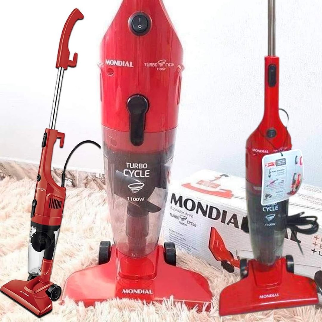 Aspirador de Pó Turbo Cycle, Mondial, Vermelho/Preto, 1100W – AP-36 na Amazon