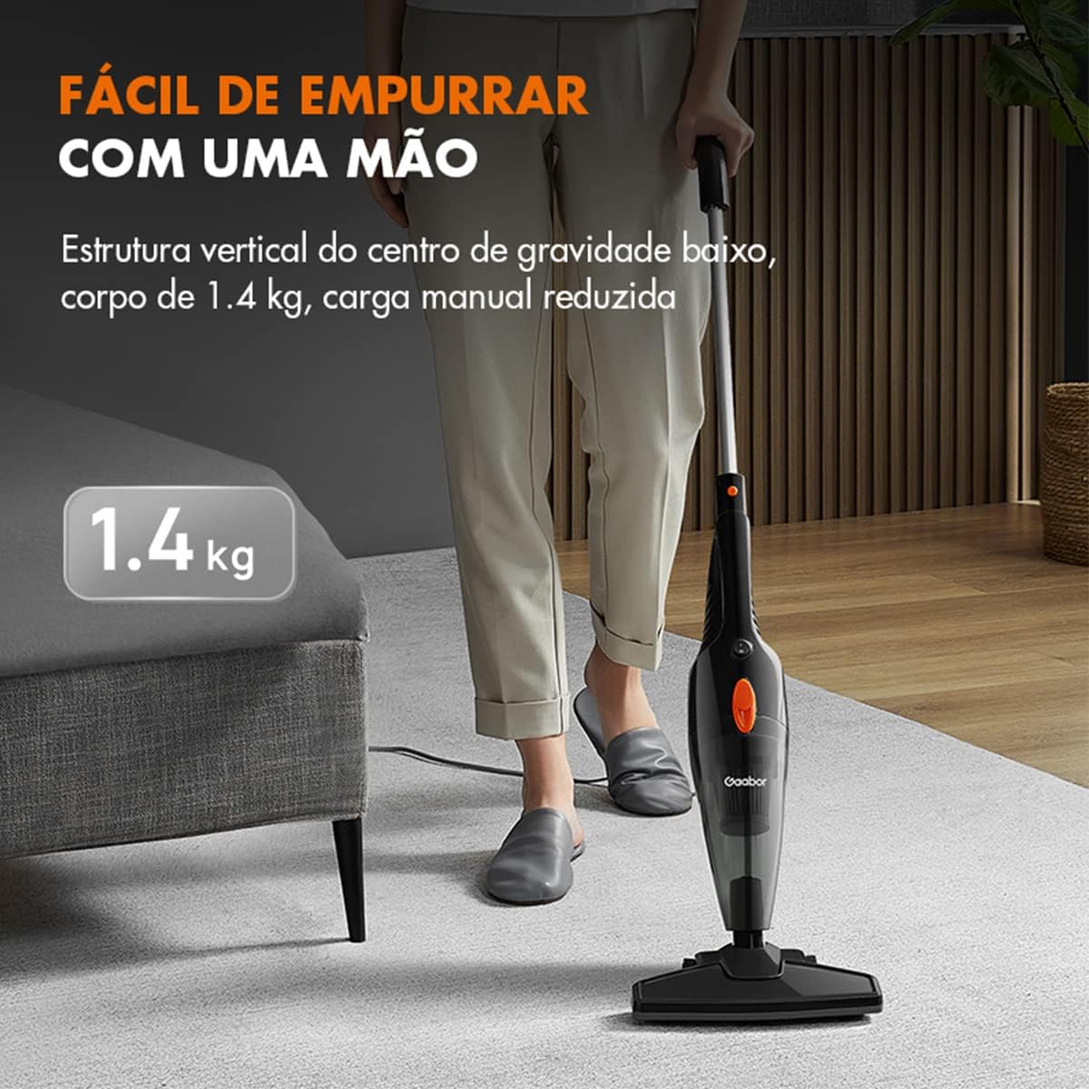 Aspirador de Pó Vertical 2 em Portatil 220V – Gaabor na Amazon