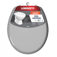 Assento Sanitário Duratti Cinza Oval Universal De Polipropileno Lorenzetti na Amazon