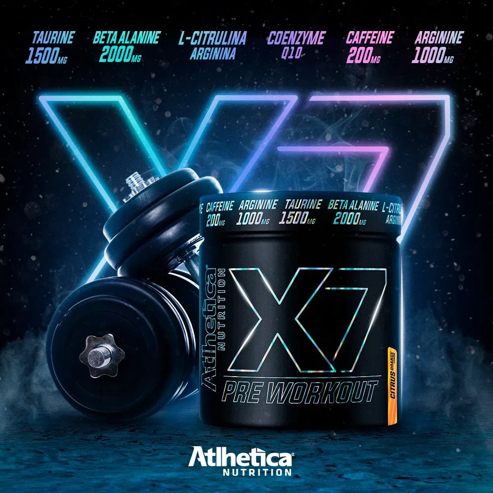 Atlhetica Nutrition X7 PRE WORKOUT (300g), Multicolorido. na Amazon