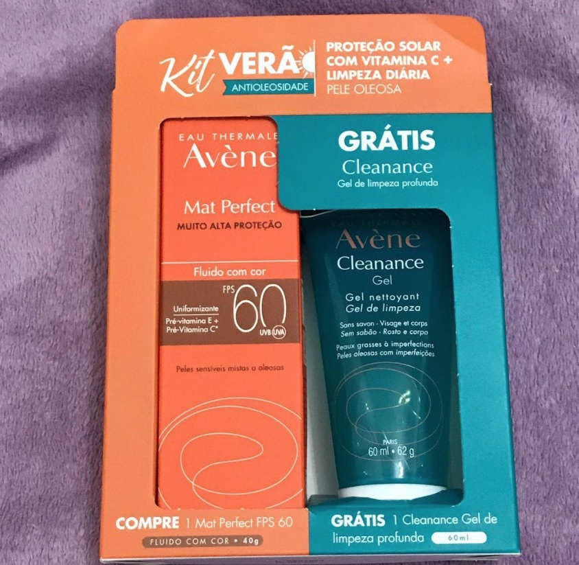 Avene Kit Protetor Solar com Cor + Gel de Limpeza – Avène na Magazine Luiza