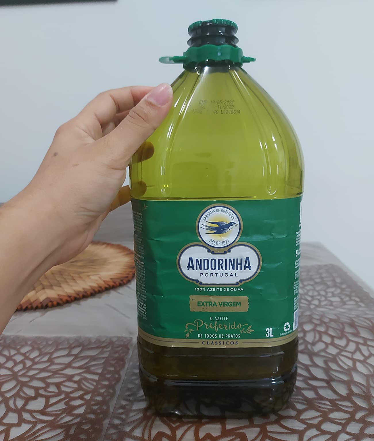 Azeite Andorinha Extra Virgem 3L na Amazon