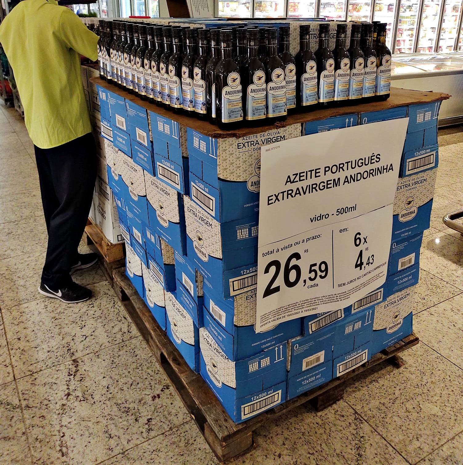 Azeite Andorinha Vidro Extra Virgem 500ml na Amazon
