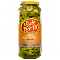 Azeitona Verde Em Conserva Fatiada Vale Fértil Vidro 280g na Amazon