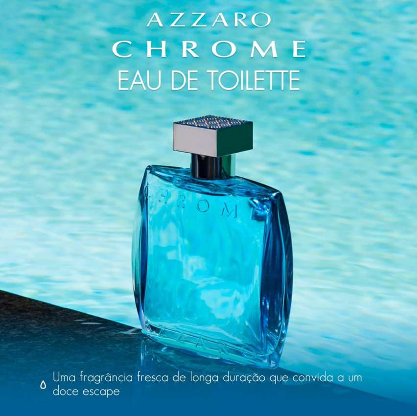 Azzaro Chrome, Eau De Toilette, Perfume Masculino, 100 ml na Amazon