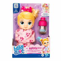 Baby Alive, Boneca, Bebê Shampoo, Harper Hugs - Cabelos Loiros, Brinquedo Interativo, 28 Cm na Amazon