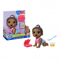 Baby Alive, Boneca Hora Da Papinha Negra De 20 Cm Que Come E Faz Caquinha na Amazon
