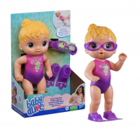 Baby Alive Boneca Sunny Swimmer - Cabelos Loiros Boneca De 25 Cm Em Plástico Com Acessórios na Amazon
