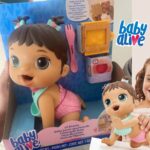 Baby Alive Hora da papinha – Boneca que come e faz caquinha. Boneca de 20 cm, cabelos castanhos na Amazon