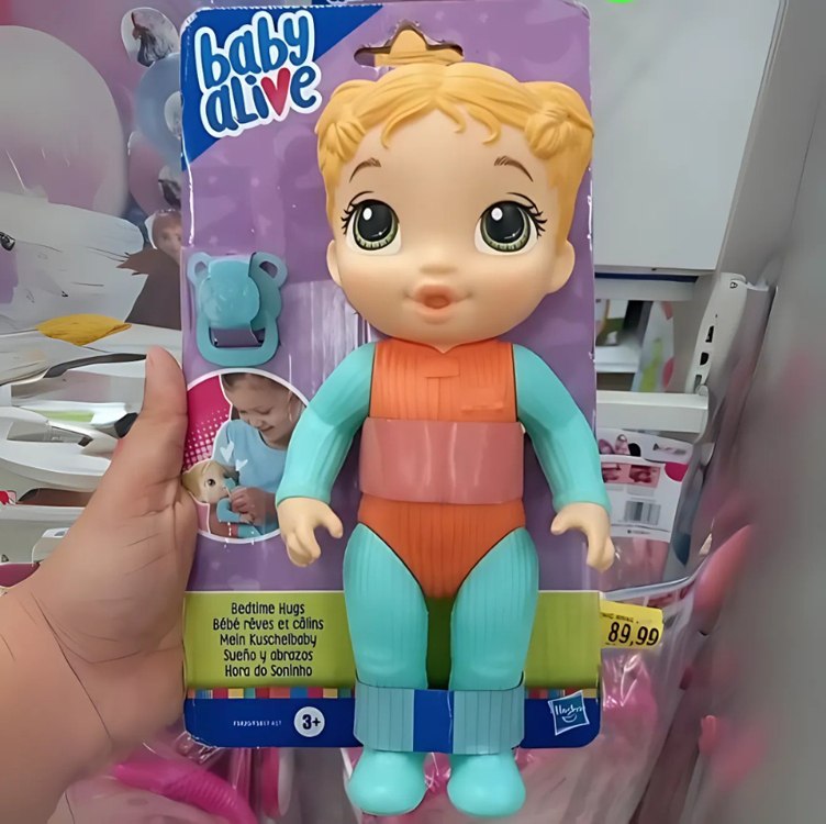 Baby Alive Hora do Soninho – Boneca de 24 cm lavável para crianças a partir dos 3 anos, cabelo loiro na Amazon