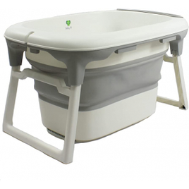 Baby Pil Banheira Dobrável Média Cinza 45x78x53cm na Amazon