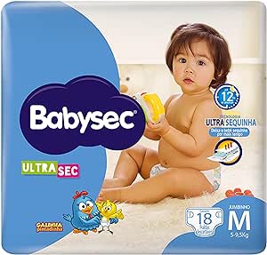 Babysec Fralda Ultrasec Galinha Pintadinha M  18 Unidades na Amazon