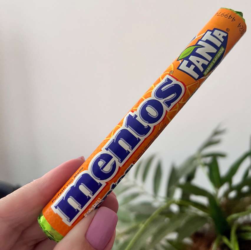 Bala Mastigável Mentos Fanta | 37,5g – 14 unidades na Amazon
