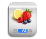 Balança de Cozinha Digital Premium em Inox Resistente à Água Portátil Base Antiderrapante 1g a 10kg na Amazon