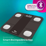Balança Digital Corporal Bioimpedância c/Aplicativo Bluetooth Smart App – Relaxmedic na Amazon