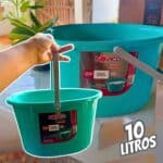 Balde Sekito com Régua de Litragem, 10 L, Verde, Noviça na Amazon