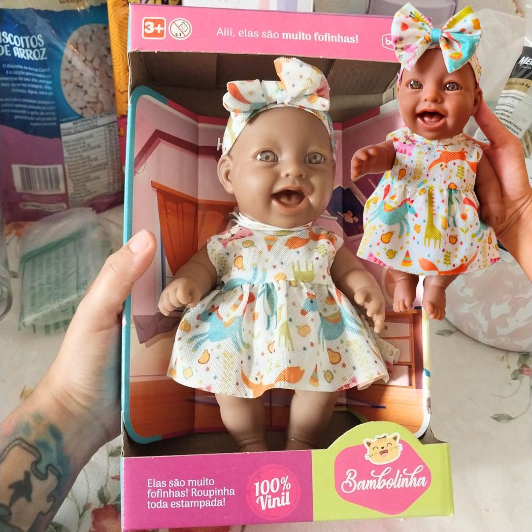 Bambola Boneca Bambolinha Negra 23cm na Amazon