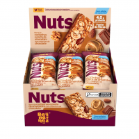 Banana Brasil - Barra De Castanhas Nuts E Pasta De Amendoim Com Cobertura De Chocolate - (12 Unidades De 25g) na Amazon