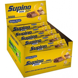 Banana Brasil Barra de Frutas Original Banana ao Leite com 16 Unidades de 24g ( 384g) na Amazon