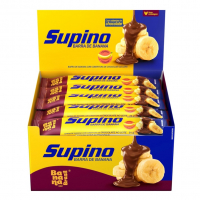 Banana Brasil Barra De Frutas Supino Original Banana Com Chocolate Ao Leite Com 20 Unidades na Amazon