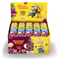 Banana Brasil Display Barra De Frutas Banana Kids Minions Sabor Uva C/ 20 Unid. De 22G (440G) na Amazon