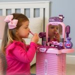 Bancada Penteadeira Infantil 3 em 1 Maleta 21 Peça Maxi Toys na Amazon