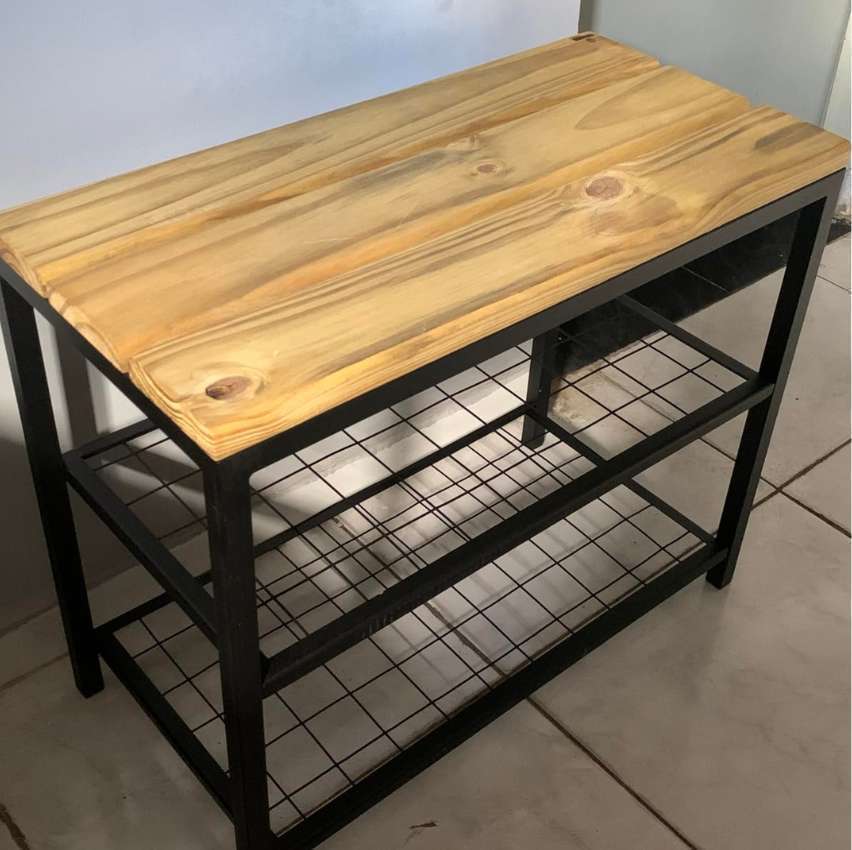 Banco Sapateira Organizador com Prateleiras Strassis Design SD-5001-60cm Largura Cor: Preto na Amazon