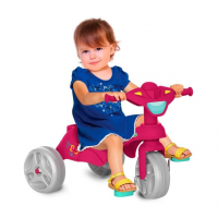 Bandeirante Mototico Passeio & Pedal Triciclo, Rosa/Verde, 76 X 50.5 X 91 Cm na Amazon