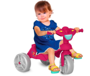 Bandeirante Mototico Passeio & Pedal Triciclo, Rosa/Verde na Amazon