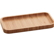 Bandeja de Bambu, Marrom (Natural), 20 x 10 x 1.5 cm na Amazon