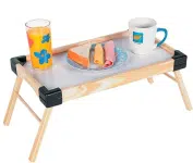 Bandeja Tramontina para Servir em Madeira com Pés Dobráveis 47cm Small na Amazon
