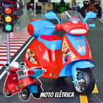 Bang Toys Moto Elétrica Scooter Patrulha Canina 6v Recarregável Vermelha/Azul na Amazon