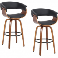 Banqueta Betim Base Madeira na Amazon