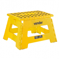 Banqueta Plástica Dobrável, Amarela, Altura 220 Mm, Vonder. na Amazon