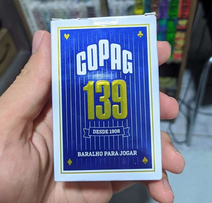 Baralho 139 Naipe Grande – Azul – Cartucho Unitário – Copag na Amazon