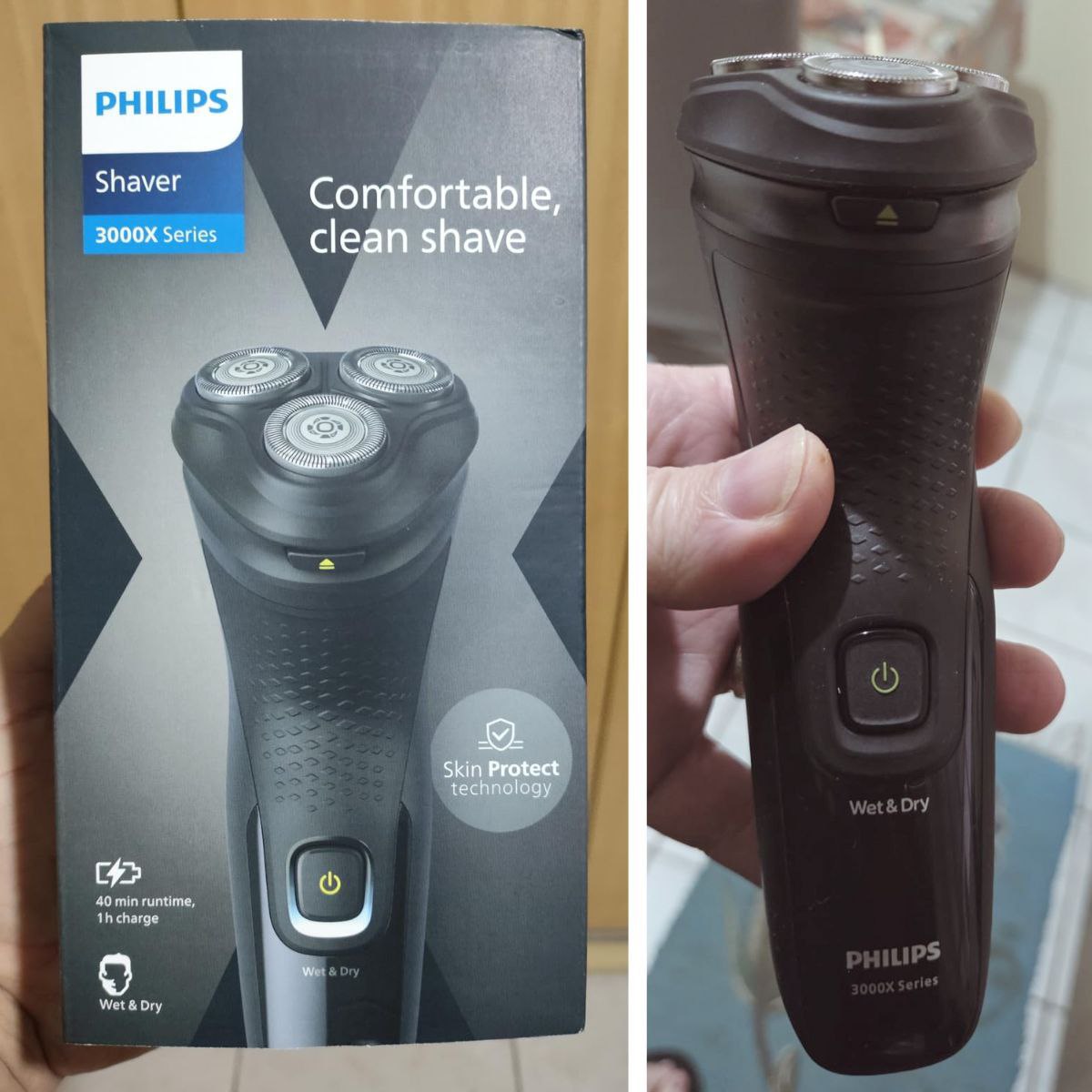 Barbeador Elétrico Comfort Cut Philips X3021/00 3000X Series – Bivolt na Amazon