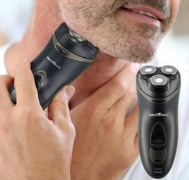 Barbeador, Shave Bba02az, Azul Escuro, Bivolt, Britânia na Amazon