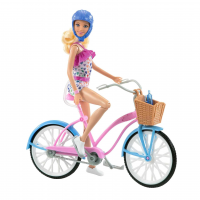 Barbie Conjunto De Brinquedo Bicicleta Com Boneca Para Crianças A Partir De 3 Anos na Amazon