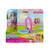 Barbie, Conjunto De Brinquedo, Boneca Chelsea Diversão No Tobogã De Água na Amazon