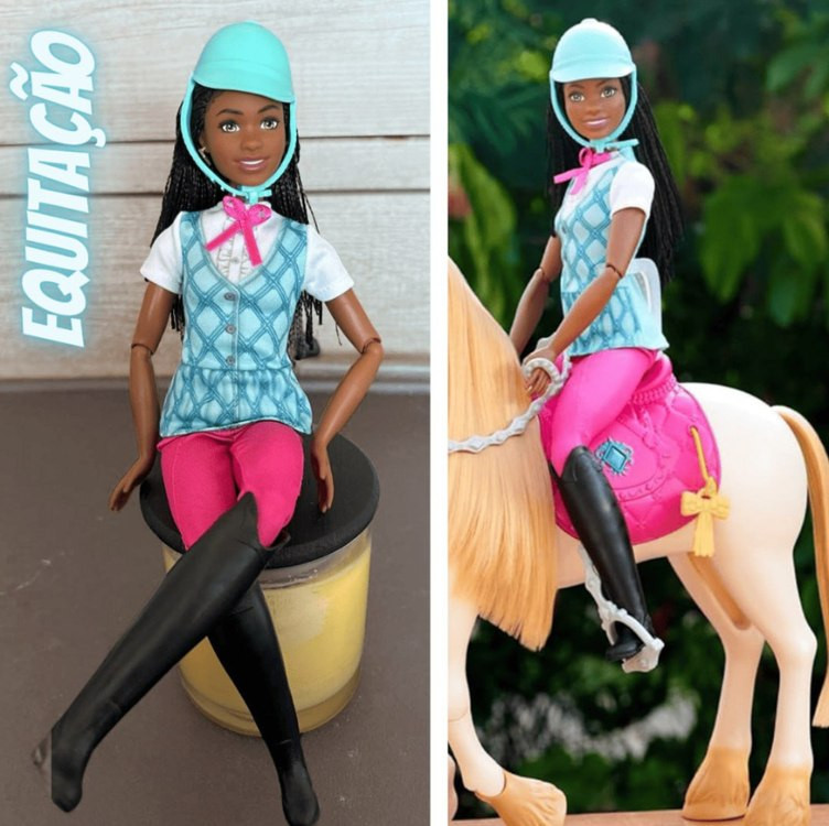 Barbie Detetive A Grande Corrida de Cavalos Boneca Brooklyn Equitação para crianças a partir de 3 anos na Amazon