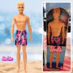 Barbie Fashion & Beauty, Boneco Ken de Praia com Calção Rosa e Azul, Para crianças a partir de 3 anos na Amazon