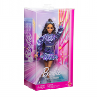 Barbie Fashionista Boneca Deluxe Cabelo Castanho E Cojunto Azul Metálico Para Crianças A Partir De 4 Anos na Amazon