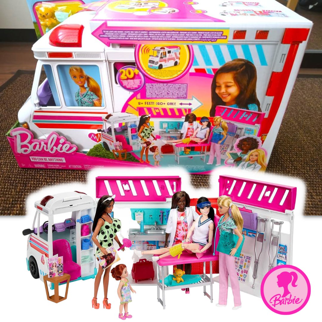 Barbie Profissões Conjunto de Brinquedo Clínica de Atenção Médica para crianças a partir de 3 anos na Amazon