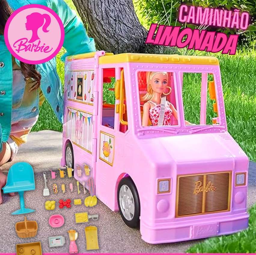 Barbie Profissões Veículo de Brinquedo Caminhão de Limonada para crianças a partir de 3 anos na Amazon